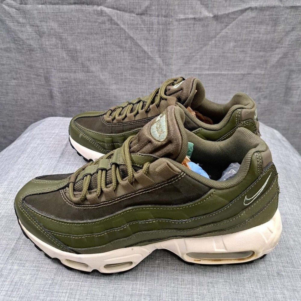 %2018 Women's Nike Air Max 95 Olive Canvas Running Shoes Sz 7 / A 36